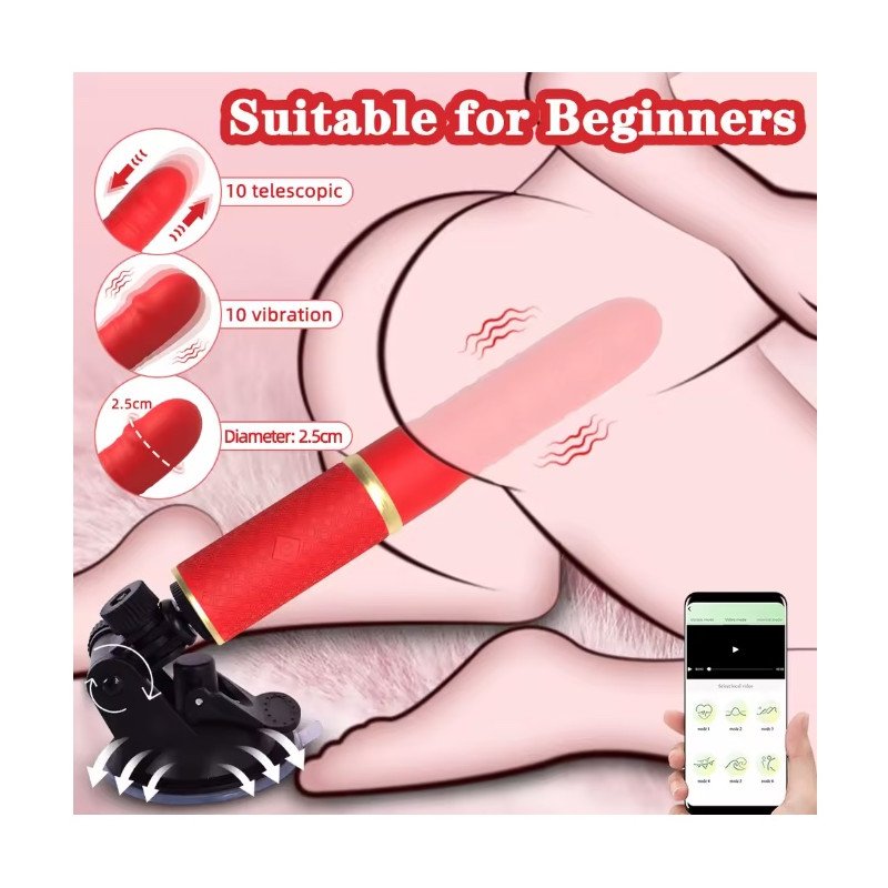 Sex Machine Thrusting Dildo Vibrator Adult Sex Toys for Women Men G Spot Clitoral Anal Play Big Suction Cup Anal Toys for Couple