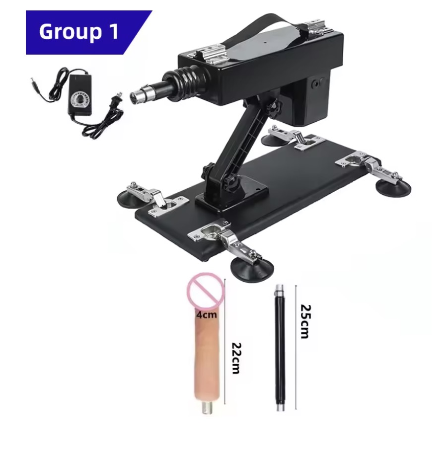 Automatic Hand-Free Sex Machine for Women with 3XLR Dildos Attachments Telescopic Masturbation Toy with Suction Cups for Men Automatic Hand-Free Sex Machine for Women with 3XLR Dildos Attachments Telescopic Masturbation Toy with Suction Cups for Men