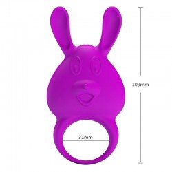 Pretty Love Erotic Sex Toy Silicone Rabbit Vibrating Cock Ring Waterproof 10 Speed Delay Penis Ring Rechargeable Bullet Vibr