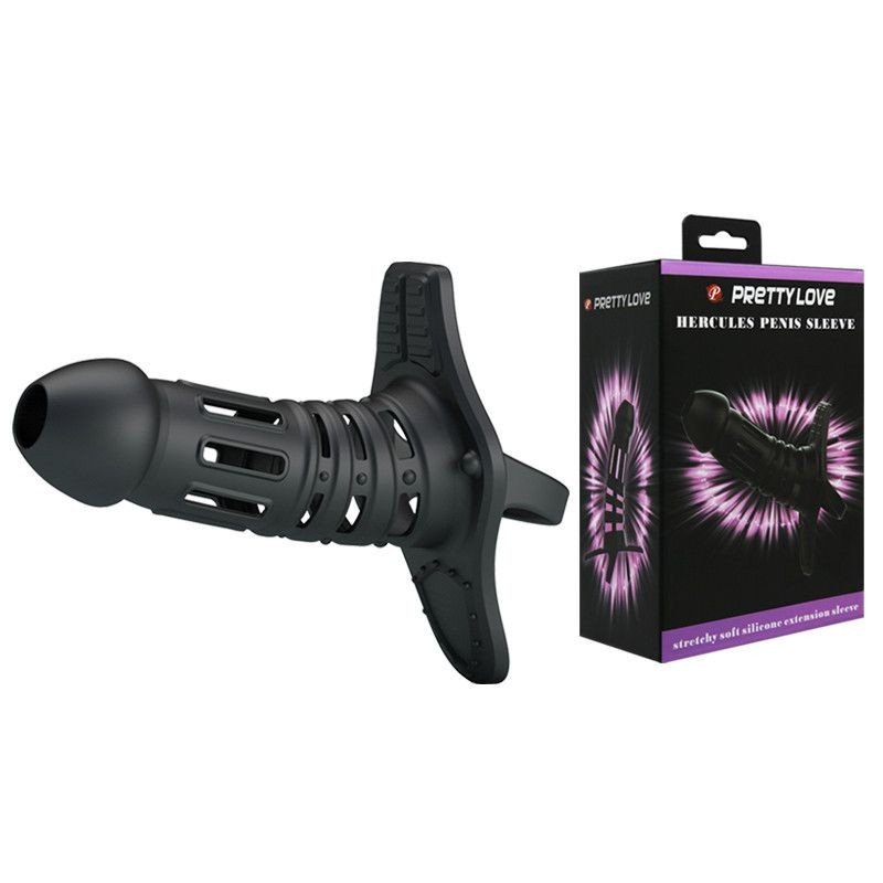 Pretty Love Silicone Penis Sheath For Men Sex Toys For Couple Penis Sleeves With Cock Ring Adult Sex