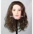 Halloween Cosplay Costume  Latex Crossdressing Female Mask for Male Transgender Dress Up