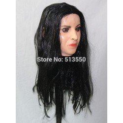 Top Popular  Fancy Dress Costume Latex Crossdressing Female Mask for Male Transgender Dress Up