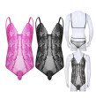 Mens Gay Jockstraps Sheer Crossdress Lingerie Adjustable Spaghetti Straps Lace Black Sissy Pouch Bod