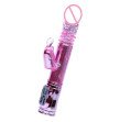 BAILE Dual Motors Rabbit Vibrators USB Rechargeable AV Rotation Beads Massager Stretch Thrusting Pen