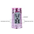 BAILE Dual Motors Rabbit Vibrators USB Rechargeable AV Rotation Beads Massager Stretch Thrusting Pen