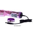BAILE Dual Motors Rabbit Vibrators USB Rechargeable AV Rotation Beads Massager Stretch Thrusting Pen