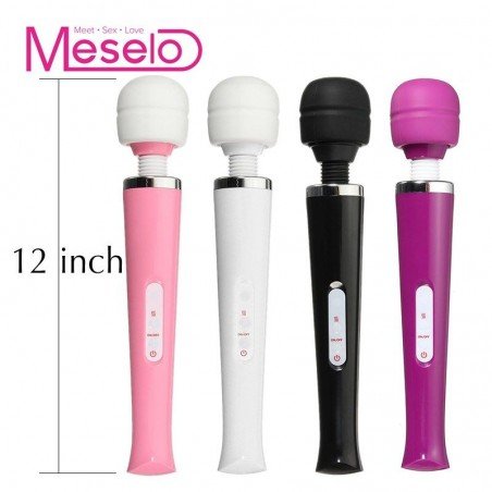 Meselo Powerful 10 Speed Vibrator Wireless Magic Wand Vagina G-spot Stimulation Body Massager USB Charge Adult Sex Toy For W