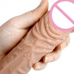 Toysdance Super Flexible Penis Sleeve For Men Adult Sex Toy Reusable Condom Increase Length And Thickness Realistic Cock Rin