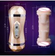 Rechargeable Realistic Oral Throat with Tongue Male Masturbator 36 modes Artificial Vagina Pocket P