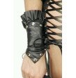 Ladies 3PC Sexy Black Fetish Bondage Leather Look Clubwear Dress S&M