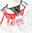 Underwear Women Sexy Panties Lace Transparent Embroidery Open Crotch Womens Briefs Panty Low-waist P