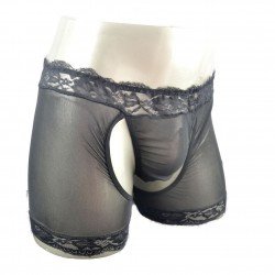 Sexy Underwear Male Boxers Lace Comfortable Backless Pants Mens Underwear Mens Boxer Ropa Interior Hombre Bandage Sissy Ling