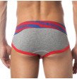 ORLVS Brand Underwear Men Male Sexy Briefs Cotton Fabric Hollow Design Men Underwear Briefs Men Unde