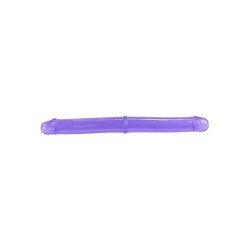 Girl 4 girl Lesbian sex toys Twinzer Double Dong purple