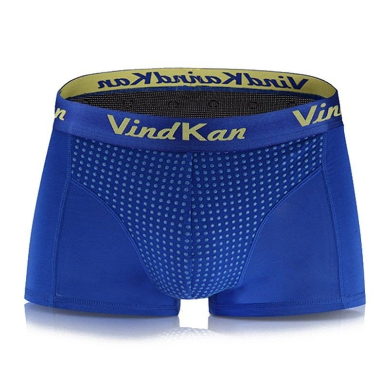 Antibacterial Breathable Boxers Plus Size Mens Magnetical Therapy U-shaped Convex Pouch Underpants U