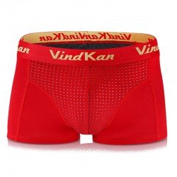 Antibacterial Breathable Boxers Plus Size Mens Magnetical Therapy U-shaped Convex Pouch Underpants Underwear For Mens