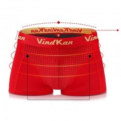 Antibacterial Breathable Boxers Plus Size Mens Magnetical Therapy U-shaped Convex Pouch Underpants Underwear For Mens