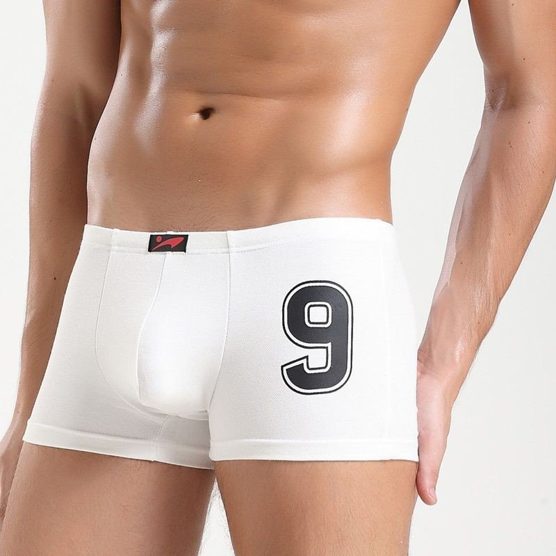 Sexy Men 9 Printer Cotton Soft U Convex Pouch Fantasy Boxers Homewear Comfy Boxers Healthy Sleepwear