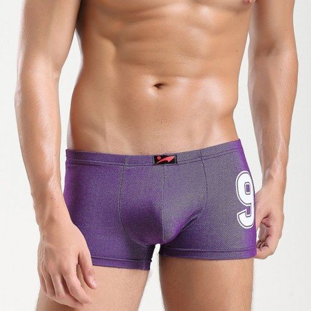 Sexy Men 9 Printer Cotton Soft U Convex Pouch Fantasy Boxers Homewear Comfy Boxers Healthy Sleepwear