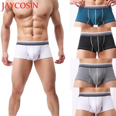 Boxer shorts Men Sexy Underwear Striped Boxer Shorts Bulge Pouch bulge Male Gift  Mens boxershorts