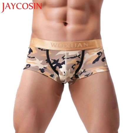Boxershorts Fashion Mens Shorts Soft Underwear Bulge Pouch Camouflage print male Uderpants D