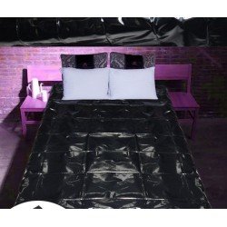 122*200cm Black PVC Bed Sheet Sexy Waterproof Bedding Game Outdoor Field Sheets Product for Couples