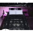 122200cm Black PVC Bed Sheet Sexy Waterproof Bedding Game Outdoor Field Sheets Product for Couples