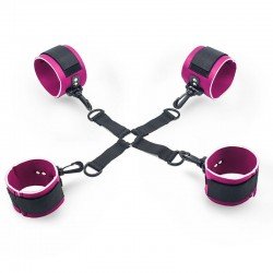 Khalesex 3 Pcsset Kit Bondage Fetish Restraints Under Bed Handcuffs Ankle Cuffs Eye Mask Adult Sex 