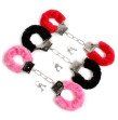 IKOKY New Adult Games SM Bondage Furry Soft Metal Handcuffs Hand Cuffs Chastity Sex Toys for Couple