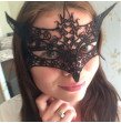 IKOKY Fetish Black Lace Eye Mask SM Bondage Erotic Toys Adult Games Sex Toys for Couple Slave Fox Cu