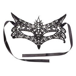 IKOKY Fetish Black Lace Eye Mask SM Bondage Erotic Toys Adult Games Sex Toys for Couple Slave Fox Cutout Role Play Sex Produ