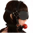 IKOKY Eye Mask Open Mouth Gag Ball Oral Fixation Stuffed Head Harness Bondage Adults games Leather S IKOKY Eye Mask Open Mouth Gag Ball Oral Fixation Stuffed Head Harness Bondage Adults games Leather S