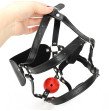 IKOKY Eye Mask Open Mouth Gag Ball Oral Fixation Stuffed Head Harness Bondage Adults games Leather S IKOKY Eye Mask Open Mouth Gag Ball Oral Fixation Stuffed Head Harness Bondage Adults games Leather S