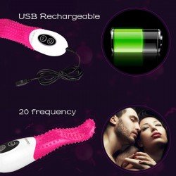 Jeusn Sex Toys For Women Silicone Vibrators Adult Novelty Vibrating Tougue USB Rechargeable G-spot Stimulation Sex Products