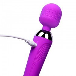 10 Speed AV Magic Wand Vibrate USB Rechargeable Cordless Full Body Personal Vibrator Massage Sex Toys for Woman