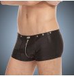 mens sexy Boxer Shorts faux leather zipper fly underwear with rivet performance boxers gay mens sexy Boxer Shorts faux leather zipper fly underwear with rivet performance boxers gay