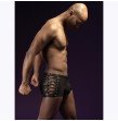 New Men Faux Leather Boxer Black Sex Gay Zipper String Jockstrap Bandage Panties Lingerie Sexy Hot E
