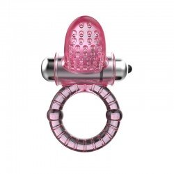 Toysdance Flexible Penis Ring With Soft Clitoral Stimulation Tongue 10 Speed Bullet Vibrator Time Delay Cock Ring Erotic Sex