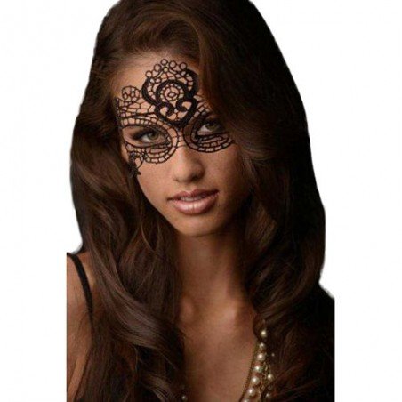  Bondage BDSM Enchanted Black Lace Mask