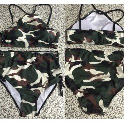 Stylish Bikini Women Camouflage Print Sexy Swimwear Set Swimsuit Beachwear Push Up Brazilian bathing suit biquinis playa