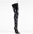 Kinky boots Men's tie front thigh high with high heels.