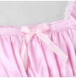 Mens Sexy Lingerie Underwear Dress Babydoll Costumes Shiny Crossdress Male with Sash Gay Bowknot Sis