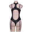 5XL Plus Size Lingerie Sexy Hot Erotic Lingerie For Women Sex Underwear Black Leather Lace Porn