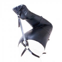 BDSM Leather Leg Binder Mermaid Body Sack  Jacket Bondage Restraint Straitjacket For Woman, Slave Sexy Costumes