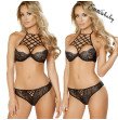 New trendy Women Sexy-Lingerie halter Nightwear Babydoll G-string low waist Underwear Lace Bra Set N