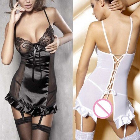 Sexy Lingerie Lace Babydoll Teddy