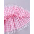 Crossdressing Skirt Unisex Men Women Elastic Waistband Short Skirt with Lace Hem Pleated Gingham A-li Crossdressing Skirt Unisex Men Women Elastic Waistband Short Skirt with Lace Hem Pleated Gingham A-li