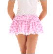 Unisex Adult Elastic Waistband Women Short Skirt with Lace Hem Pleated Gingham A-line Mini S Unisex Adult Elastic Waistband Women Short Skirt with Lace Hem Pleated Gingham A-line Mini S