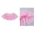 Unisex Adult Elastic Waistband Women Short Skirt with Lace Hem Pleated Gingham A-line Mini S Unisex Adult Elastic Waistband Women Short Skirt with Lace Hem Pleated Gingham A-line Mini S