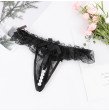 4 Colours Newly Women Lady Girl Erotic Porn Sexy Lace Open Crotch Thong Mesh Pearl Massage Lady Sexy